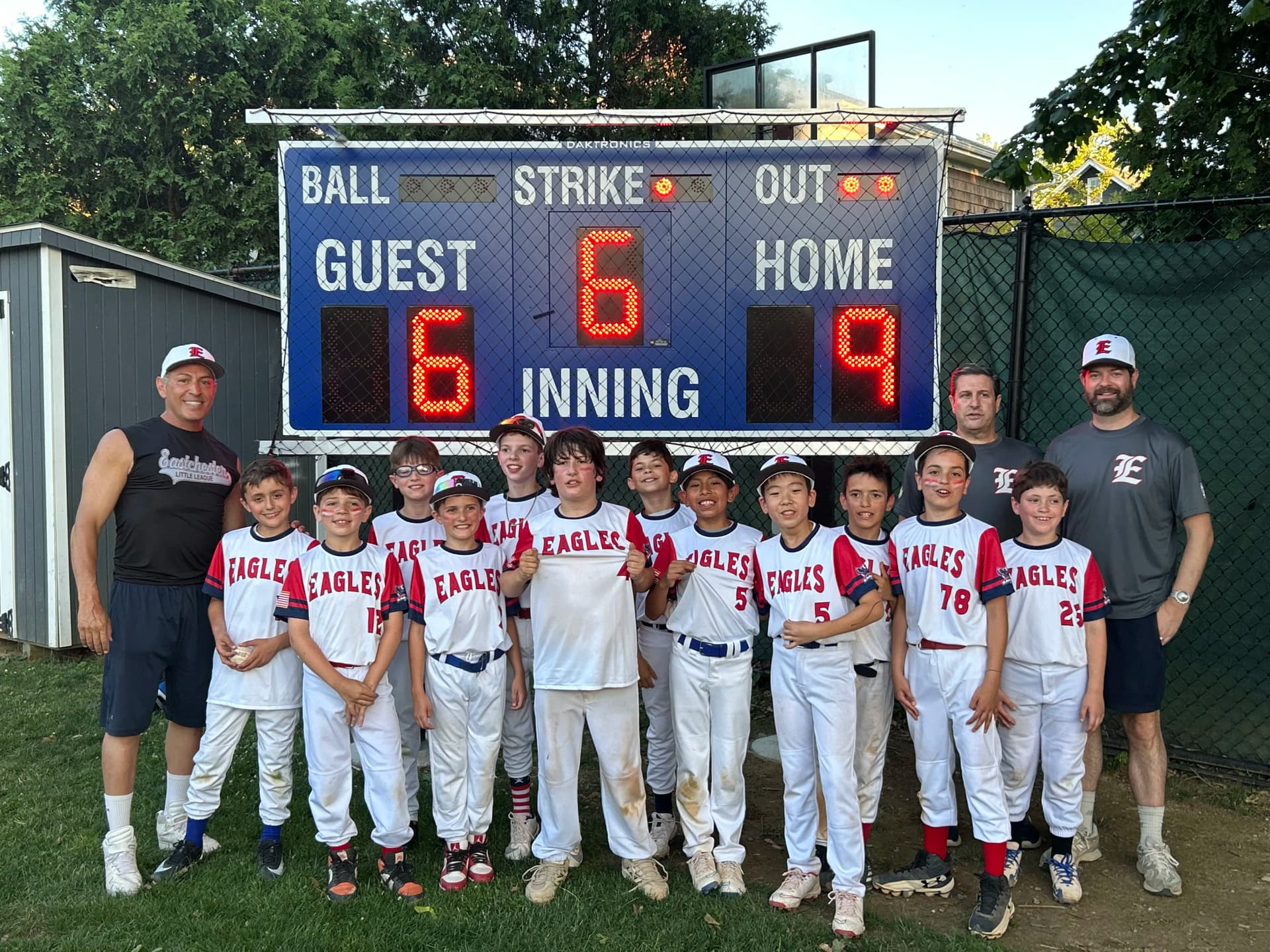 Biagio Maffettone Little Eastchester Eagles team